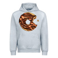 Heather Grey chocolate donut Urban Hoodie - AdoDesignShop