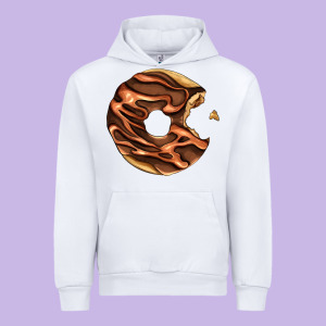 Chocolate Donut Urban Hoodie Designed By Adodesignshop