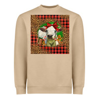 Cute Baby Calf Christmas Heavyweight Sweatshirt | Teevron