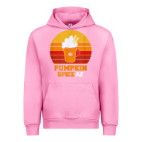 Fuchsia Pink pumpkin spice af retro vintage background happy halloween Urban Hoodie - longCreatives