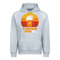 Heather Grey pumpkin spice af retro vintage background happy halloween Urban Hoodie - longCreatives