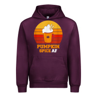 Mauve Wine pumpkin spice af retro vintage background happy halloween Urban Hoodie - longCreatives