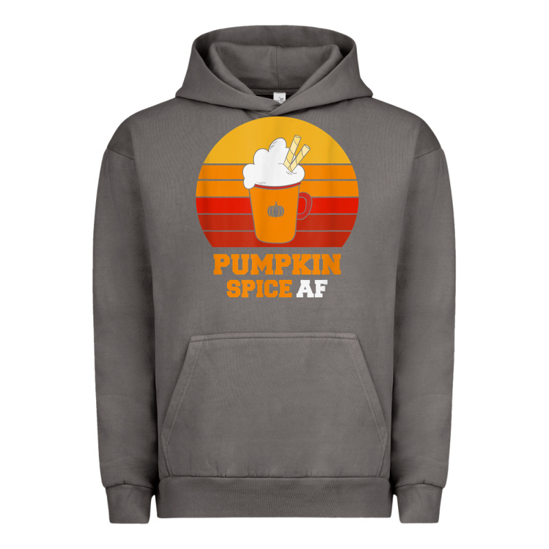 Pumpkin Spice Af Retro Vintage Background Happy Halloween Urban Hoodie by longCreatives | Teevron