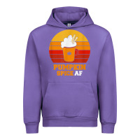 Tulip pumpkin spice af retro vintage background happy halloween Urban Hoodie - longCreatives