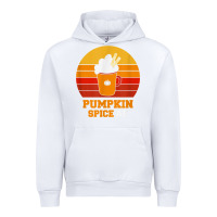 White pumpkin spice af retro vintage background happy halloween Urban Hoodie - longCreatives