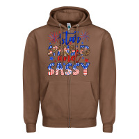 Chestnut star spangled and sassy Zipper Hoodie - Artiststas