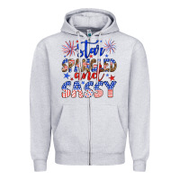 Heather Grey star spangled and sassy Zipper Hoodie - Artiststas