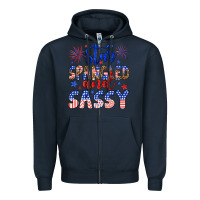 Navy star spangled and sassy Zipper Hoodie - Artiststas