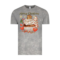 Cloud Rock merry christmas cupcake Vintage Tee - CowGirlArtShop