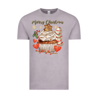 Vintage Zinc merry christmas cupcake Vintage Tee - CowGirlArtShop