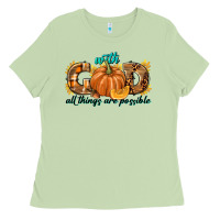 Matcha With God All Things Are Possible Ladies Tee - texasbilliewilder