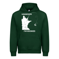 Forest Green MN Minnesota Fishing T Gift for Fishermen and Anglers Urban Hoodie - longCreatives