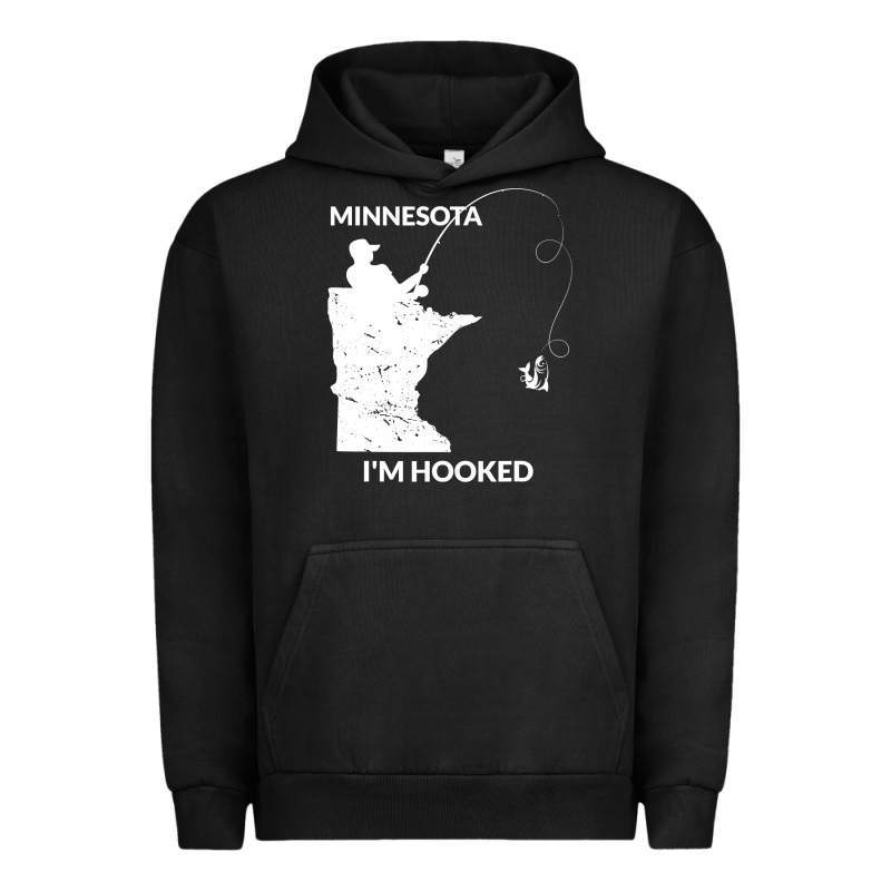 Mn Minnesota Fishing T Gift For Fishermen And Anglers Urban Hoodie by longCreatives | Teevron