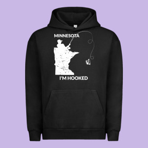 Mn Minnesota Fishing T Gift For Fishermen And Anglers Urban Hoodie Designed By Longcreatives