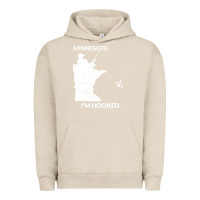 Pigment French Oak MN Minnesota Fishing T Gift for Fishermen and Anglers Urban Hoodie - longCreatives