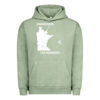 Pigment Oil Green MN Minnesota Fishing T Gift for Fishermen and Anglers Urban Hoodie - longCreatives
