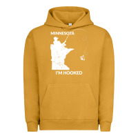 Pigment Peanut Butter MN Minnesota Fishing T Gift for Fishermen and Anglers Urban Hoodie - longCreatives