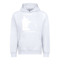 White MN Minnesota Fishing T Gift for Fishermen and Anglers Urban Hoodie - longCreatives