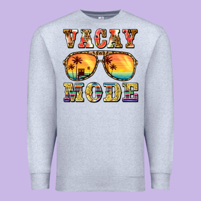 Vacay Mode Premium Sweatshirt Designed By Barkaloodesign