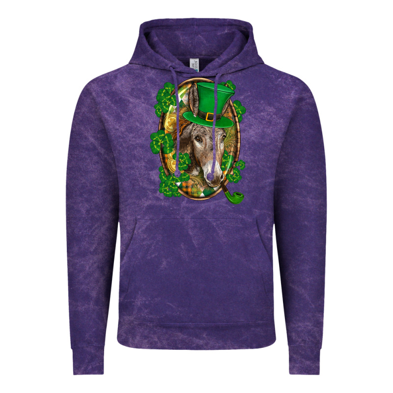 St. Patrick's Day Donkey Vintage Hoodie by CowGirlArtShop | Teevron