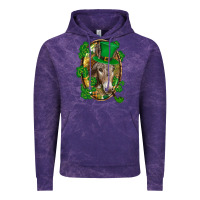 Cloud Purple St. Patrick's day Donkey Vintage Hoodie - CowGirlArtShop
