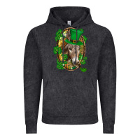 Vintage Black St. Patrick's day Donkey Vintage Hoodie - CowGirlArtShop