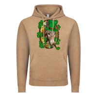 Vintage Coffee St. Patrick's day Donkey Vintage Hoodie - CowGirlArtShop