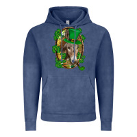 Vintage Denim St. Patrick's day Donkey Vintage Hoodie - CowGirlArtShop