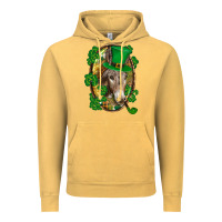 Vintage Mustard St. Patrick's day Donkey Vintage Hoodie - CowGirlArtShop