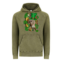 Vintage Olive St. Patrick's day Donkey Vintage Hoodie - CowGirlArtShop
