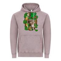 Vintage Zinc St. Patrick's day Donkey Vintage Hoodie - CowGirlArtShop