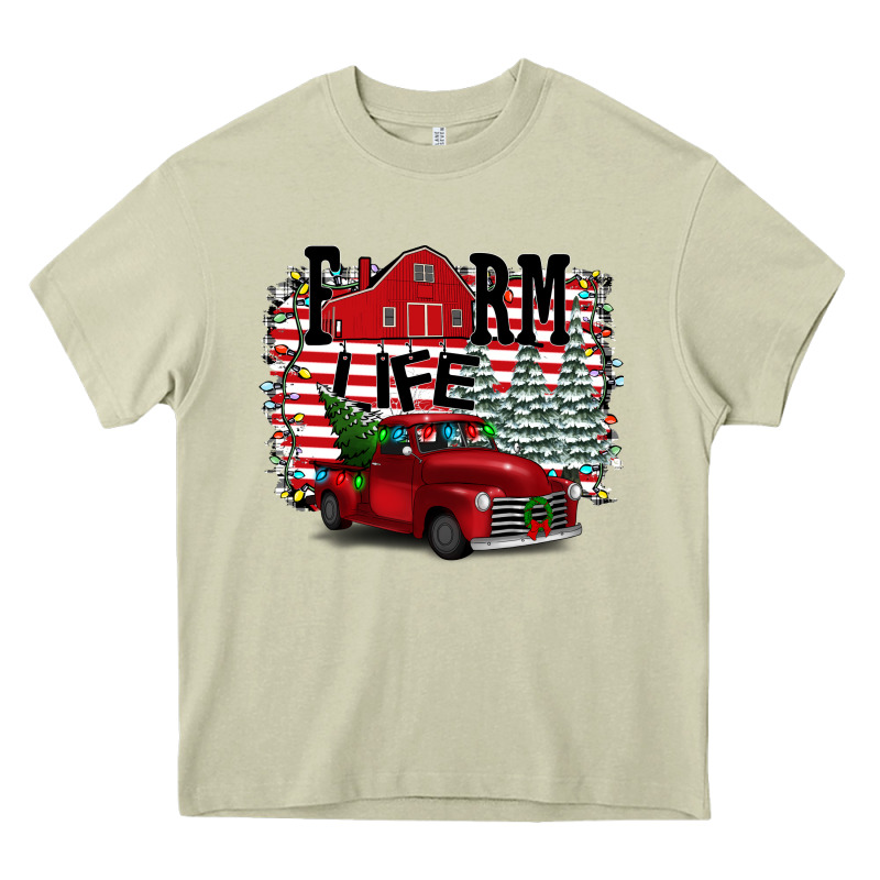 Farm Life Christmas Heavy Core Tee by Bettercallsaul | Teevron