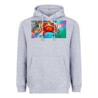 Heather Grey crab license plate Heavyweight Hoodie - BarkalooDesign