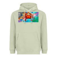 Matcha crab license plate Heavyweight Hoodie - BarkalooDesign