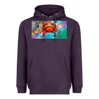 Plum crab license plate Heavyweight Hoodie - BarkalooDesign