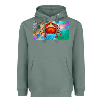 Sage crab license plate Heavyweight Hoodie - BarkalooDesign