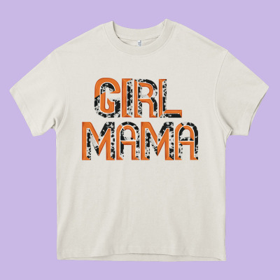 Girl Mama Heavy Core Tee Designed By Jahusdesignshop