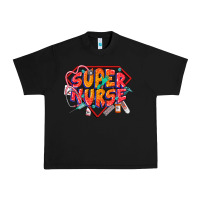 Black super nurse Urban Heavy Tee - CowGirlArtShop