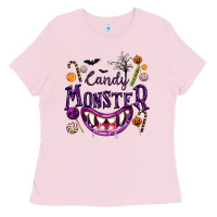 Bubblegum Pink Candy Monster Ladies Tee - texasbilliewilder