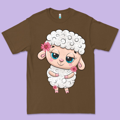 Cute Sheep Premium Tee Designed By Texasbilliewilder