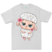 Dove Grey cute sheep Premium Tee - texasbilliewilder