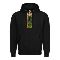 Black dinosaur parasaurolophus pen wrap Zipper Hoodie - Artiststas