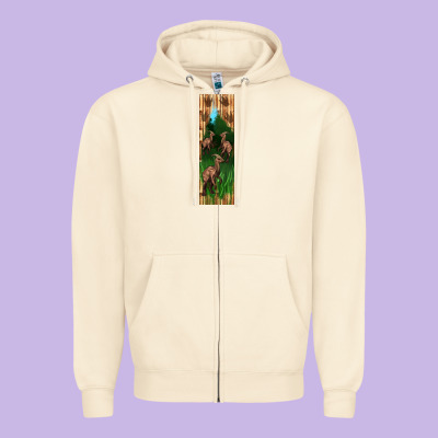 Dinosaur Parasaurolophus Pen Wrap Zipper Hoodie Designed By Artiststas
