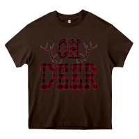Chocolate Brown Oh Deer Heavy Core Tee - Bettercallsaul
