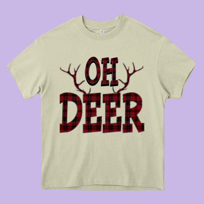Oh Deer Heavy Core Tee Designed By Bettercallsaul