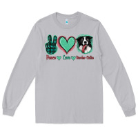 Moon Dust Peace Love Border Collie Long Sleeve Tee - Jasminsmagicworld
