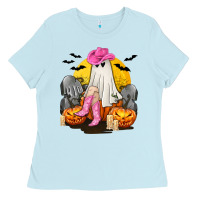 Baby Blue Halloween Cowgirl Costumes Ladies Tee - texasbilliewilder