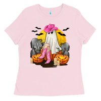 Bubblegum Pink Halloween Cowgirl Costumes Ladies Tee - texasbilliewilder