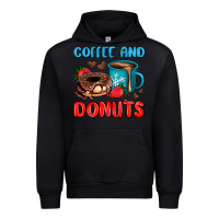 Black coffee and donuts Urban Hoodie - AdoDesignShop