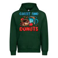 Forest Green coffee and donuts Urban Hoodie - AdoDesignShop